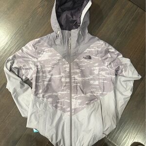 Light purple north face shell jacket